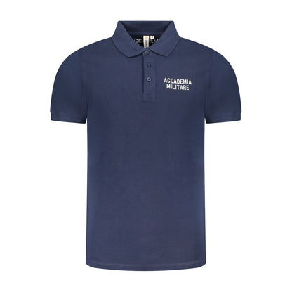 Accademia Militare Blaues Baumwoll-Poloshirt