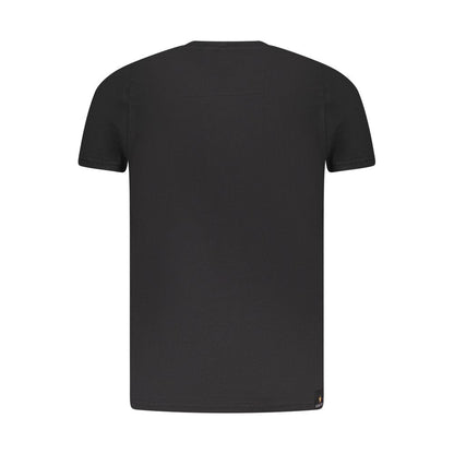 Accademia Militare Schwarzes T-Shirt aus Baumwolle