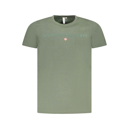Accademia Militare T-Shirt aus grüner Baumwolle