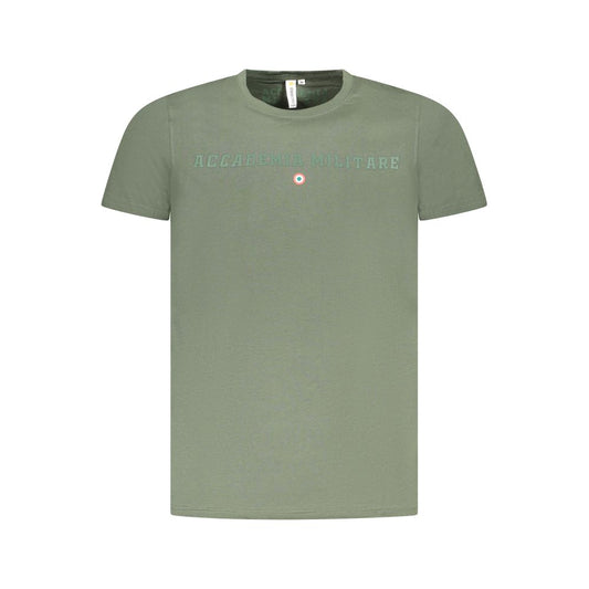 Accademia Militare T-Shirt aus grüner Baumwolle