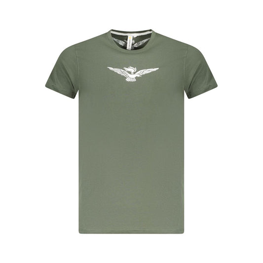 Accademia Militare T-Shirt aus grüner Baumwolle
