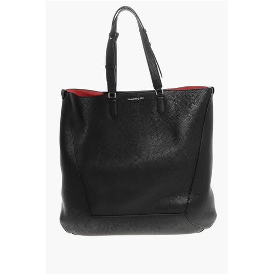 Alexander McQueen Texturiertes Leder THE EDGE XL Tote Bag