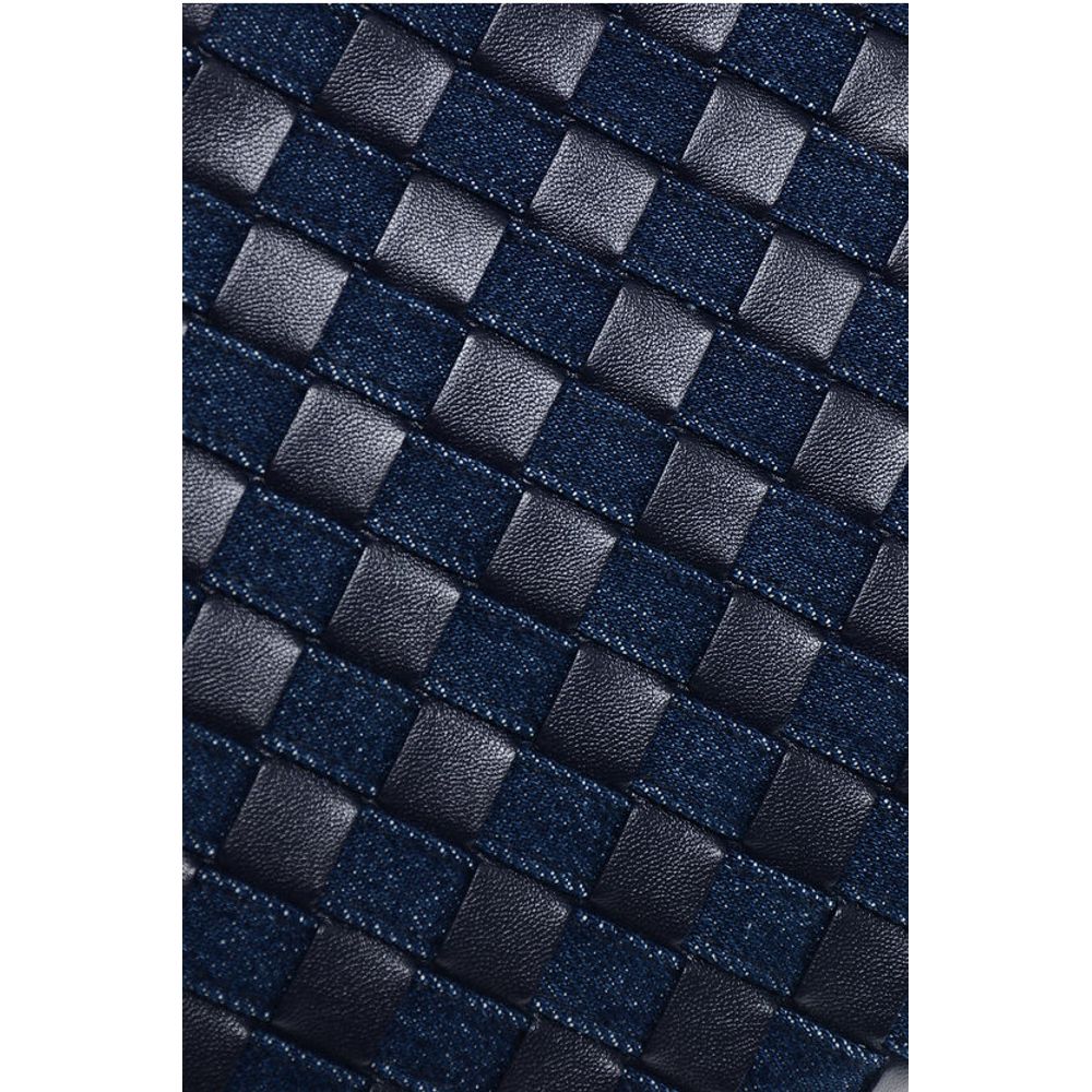 Bottega Veneta ABYSS-Beutel aus gewebtem Leder und Denim