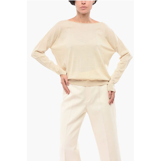 Roberto Collina Einfarbiger Pullover aus Merinowolle