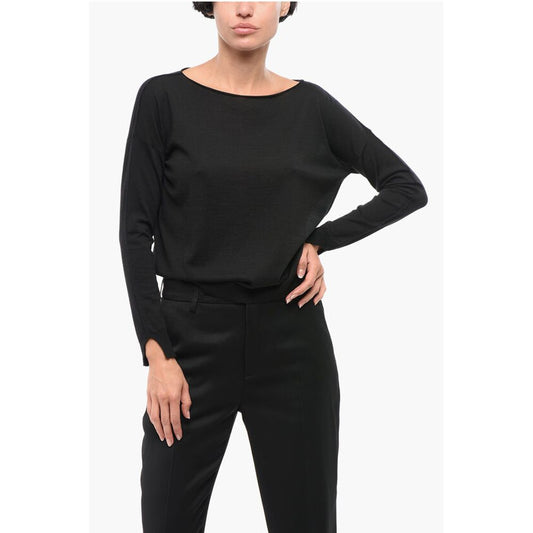 Roberto Collina Einfarbiger Pullover aus Merinowolle