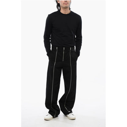 Jil Sander Hochtaillierte Hose mit Reißverschluss