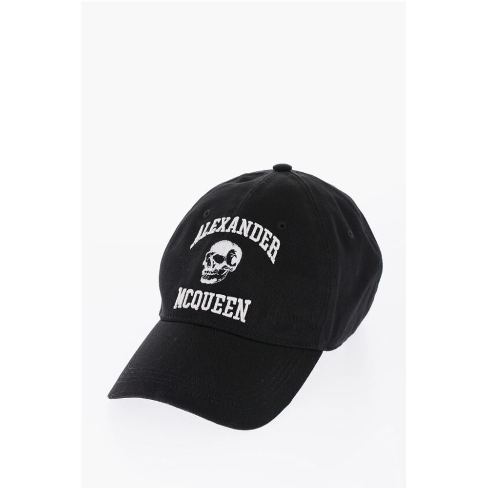 Alexander McQueen Baumwollmütze mit geprägtem Logo