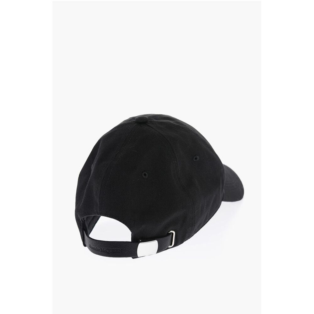 Alexander McQueen Baumwollmütze mit geprägtem Logo