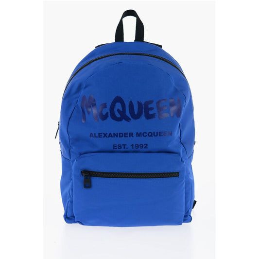 Alexander McQueen METROPOLITAN-Rucksack mit gedrucktem Ton-Sur-Ton-Logo