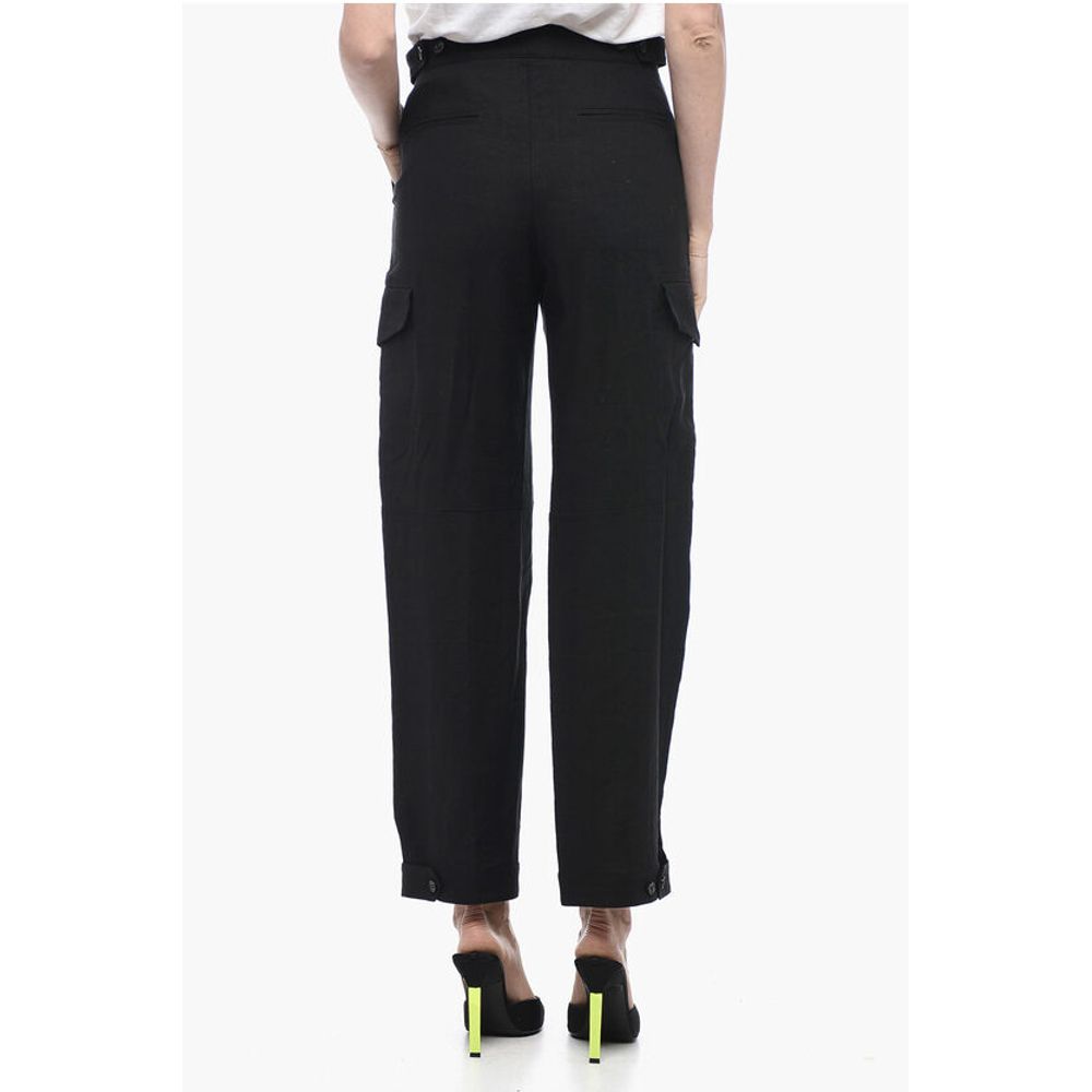 Bally Cargo-Hose aus Leinenmischung mit Martingal