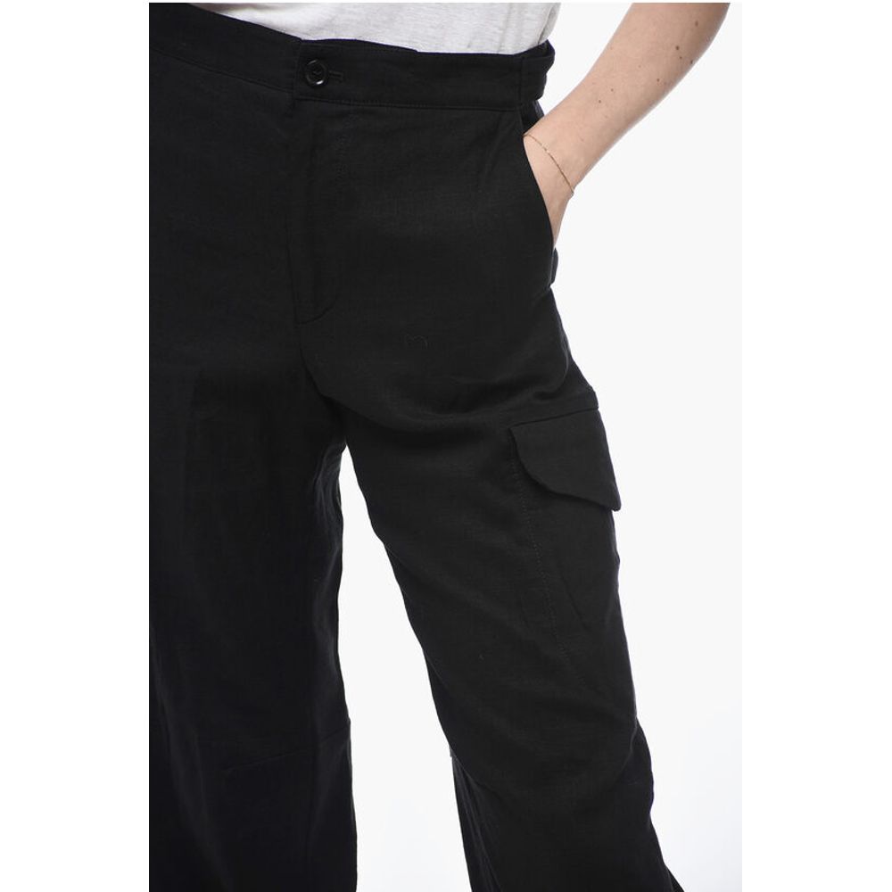 Bally Cargo-Hose aus Leinenmischung mit Martingal