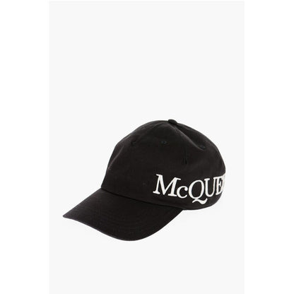 Alexander McQueen Einfarbige Kappe mit gesticktem Logo