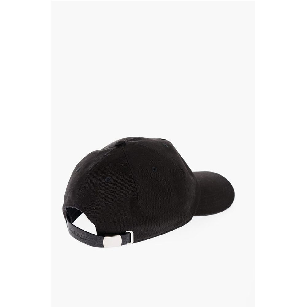 Alexander McQueen Einfarbige Kappe mit gesticktem Logo