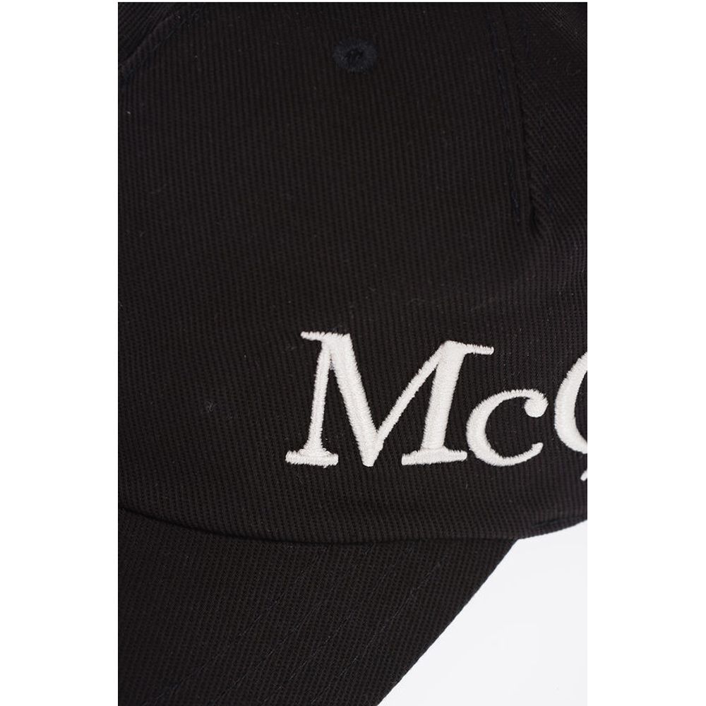 Alexander McQueen Einfarbige Kappe mit gesticktem Logo