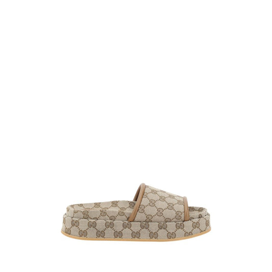 Gucci GG Muster Plateau Sandalen