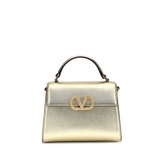 Valentino Garavani Metallische granatfarbene Mini-Handtasche