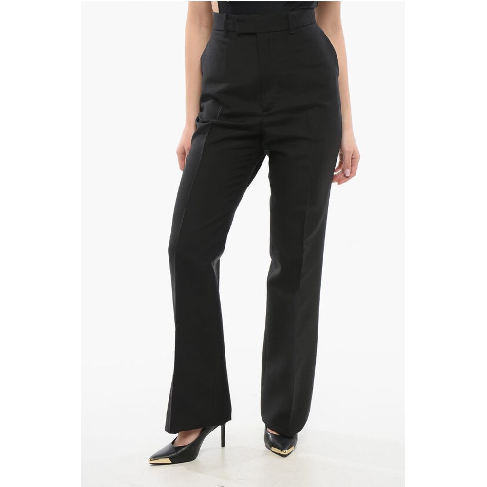Gucci Hose mit weitem Bein aus Seide und Wolle