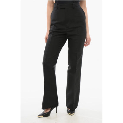 Gucci Hose mit weitem Bein aus Seide und Wolle