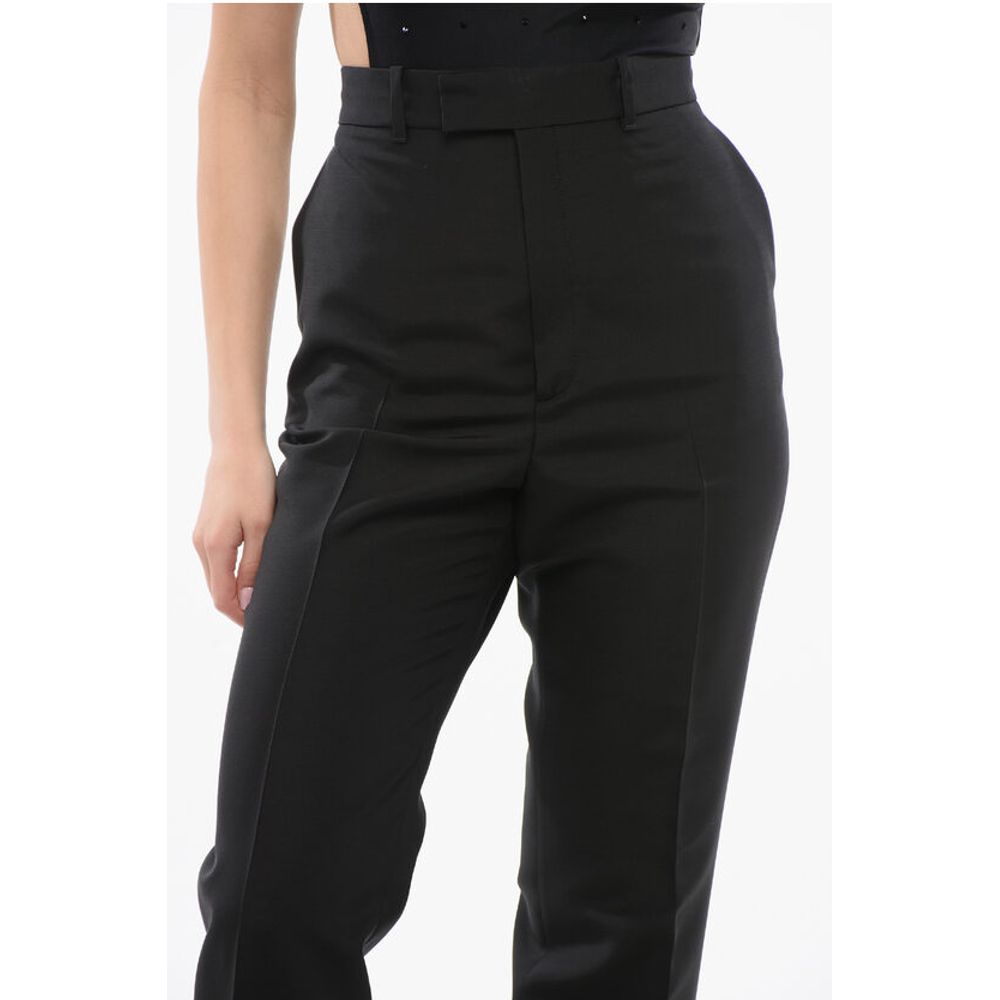Gucci Hose mit weitem Bein aus Seide und Wolle