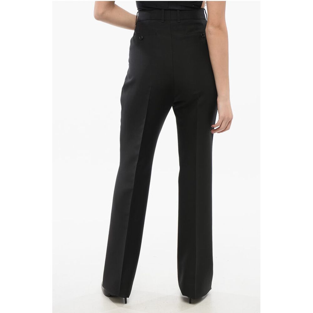 Gucci Hose mit weitem Bein aus Seide und Wolle