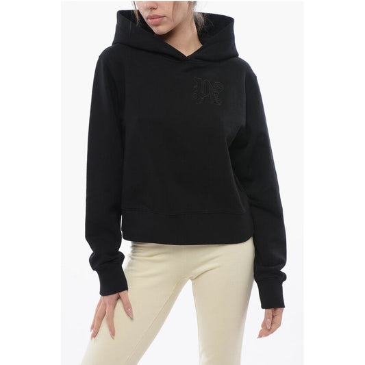 Palm Angels Kapuzenpulli aus gebürsteter Baumwolle mit gestickter Kapuze