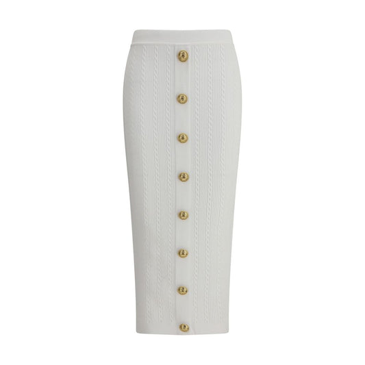 Balmain Midirock aus Strick