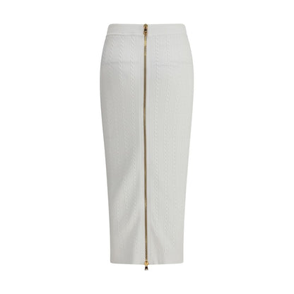 Balmain Midirock aus Strick