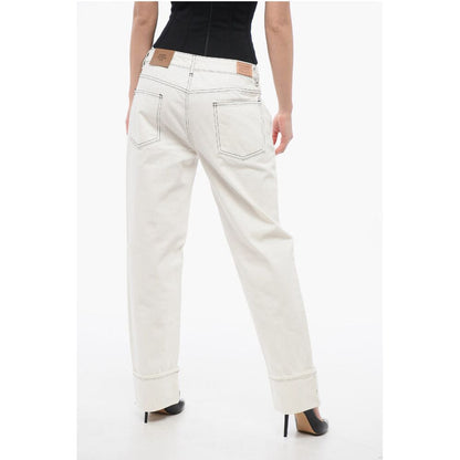 Burberry Gerade geschnittene Jeans mit kontrastierenden Nähten 20cm