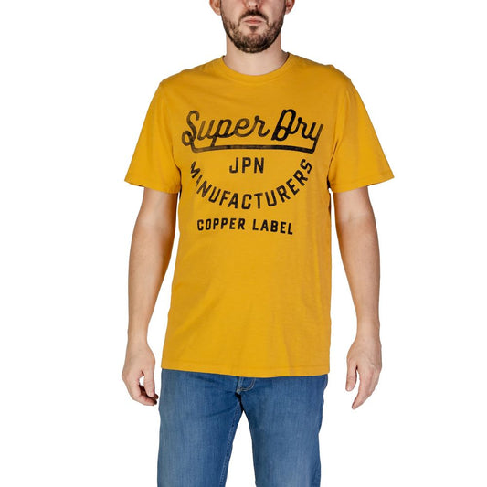 Superdry Orangefarbenes T-Shirt aus Baumwolle