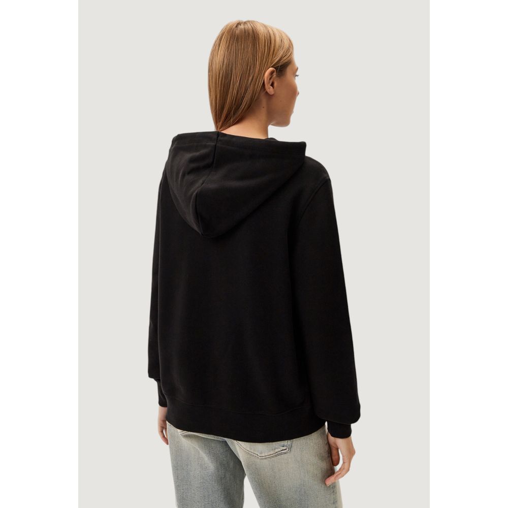 Calvin Klein Jeans Schwarzer Pullover aus recycelter Baumwolle