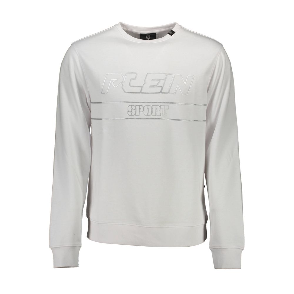 Plein Sport Weißer Baumwollpullover für Männer