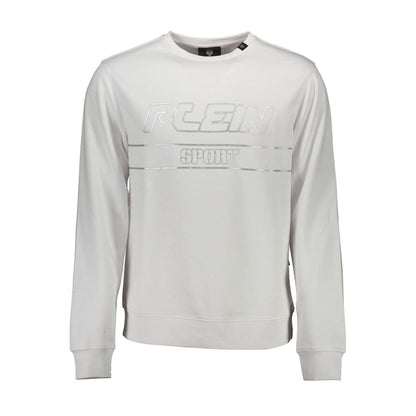 Plein Sport Weißer Baumwollpullover für Männer