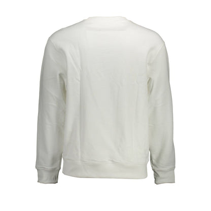 Calvin Klein Weißer Baumwollpullover für Männer