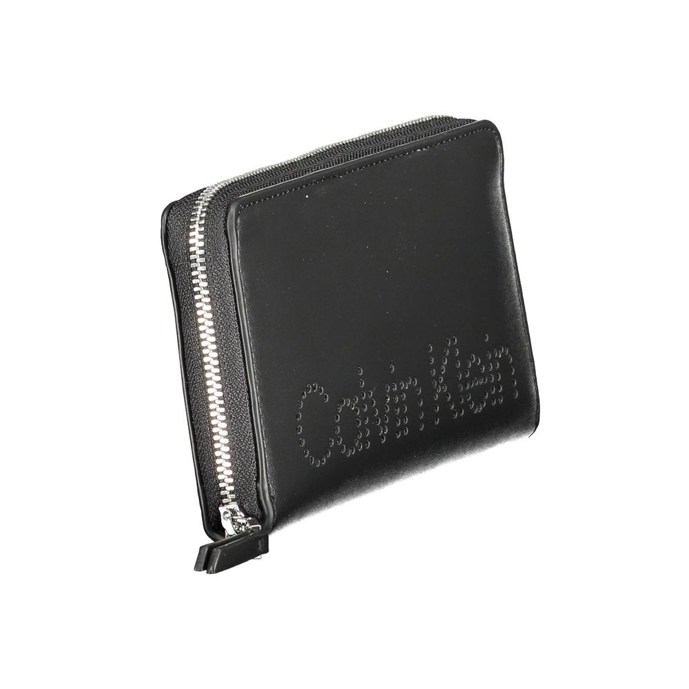 Calvin Klein Schwarzes Portemonnaie aus Polyethylen