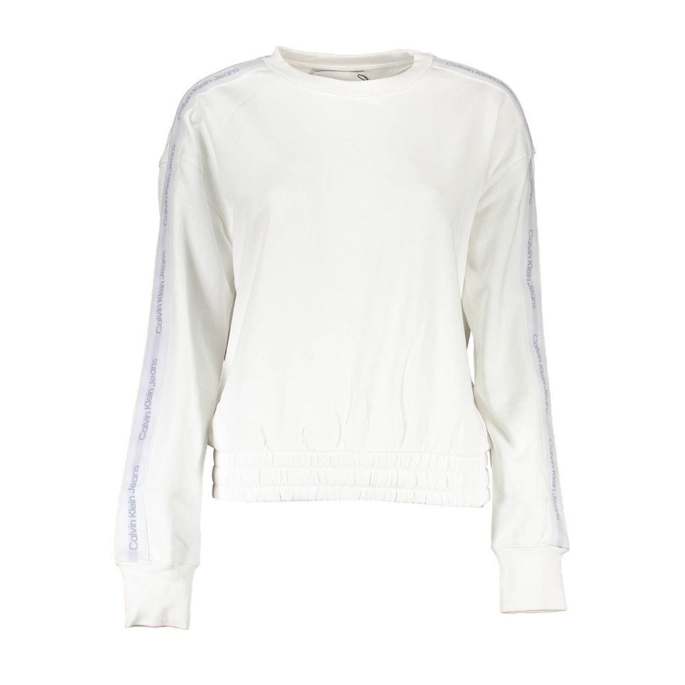 Calvin Klein Weißer Baumwollpullover für Frauen