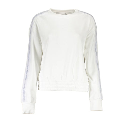 Calvin Klein Weißer Baumwollpullover für Frauen
