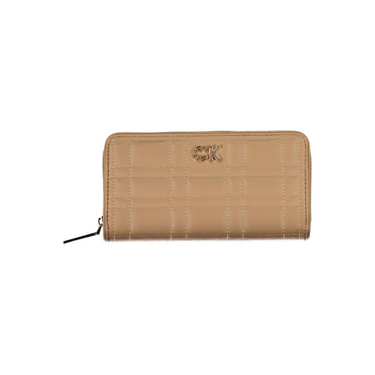 Calvin Klein Beige Polyester Brieftasche