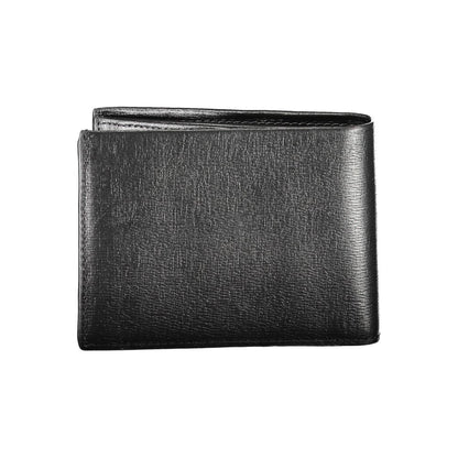 Calvin Klein Schwarzes Leder Portemonnaie