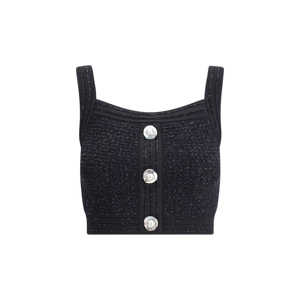Balmain RIEMEN LEICHTES TWEED-OBERTEIL