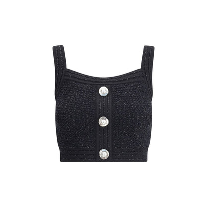 Balmain RIEMEN LEICHTES TWEED-OBERTEIL