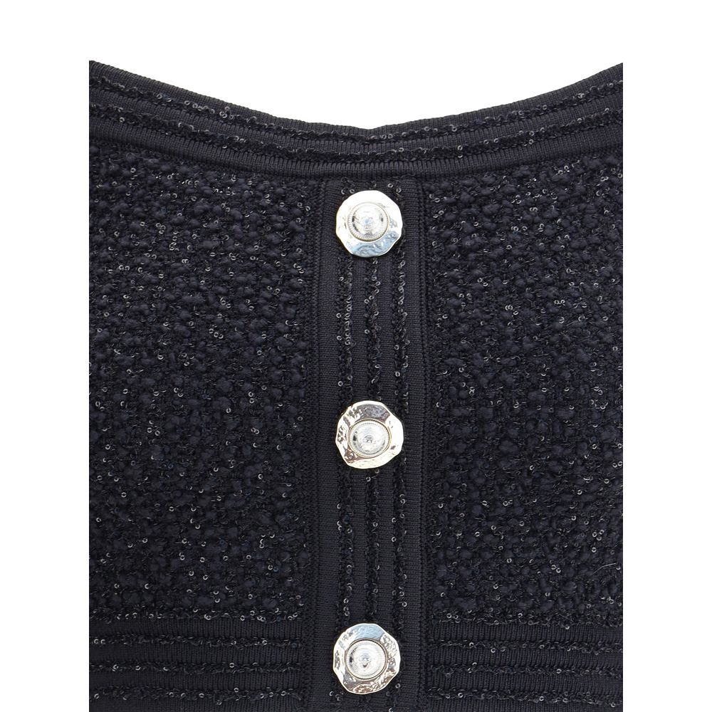 Balmain RIEMEN LEICHTES TWEED-OBERTEIL
