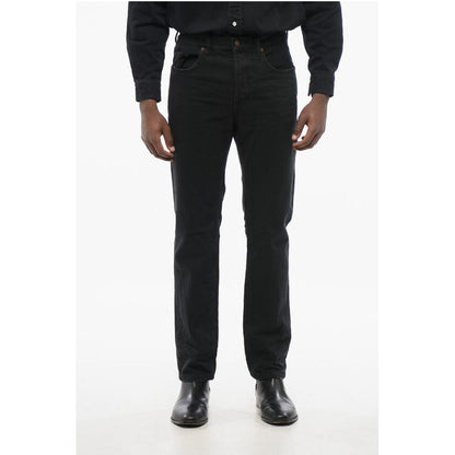 Saint Laurent 5-Pocket Regular Fit Jeans mit Gürtelschlaufen 19cm