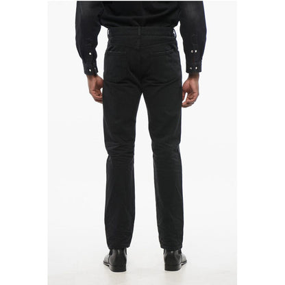 Saint Laurent 5-Pocket Regular Fit Jeans mit Gürtelschlaufen 19cm