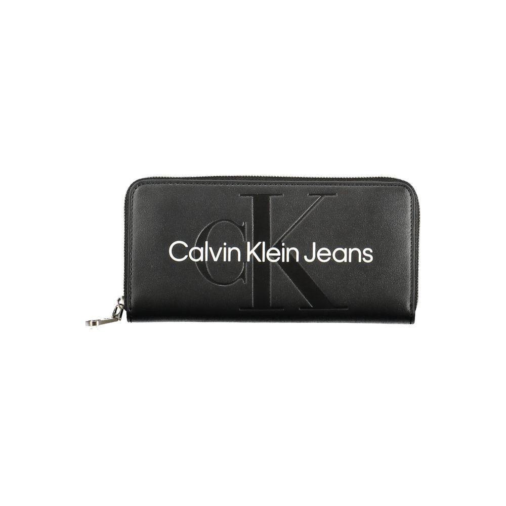 Calvin Klein Schwarzes Portemonnaie aus Polyethylen