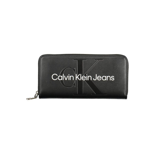 Calvin Klein Schwarzes Portemonnaie aus Polyethylen