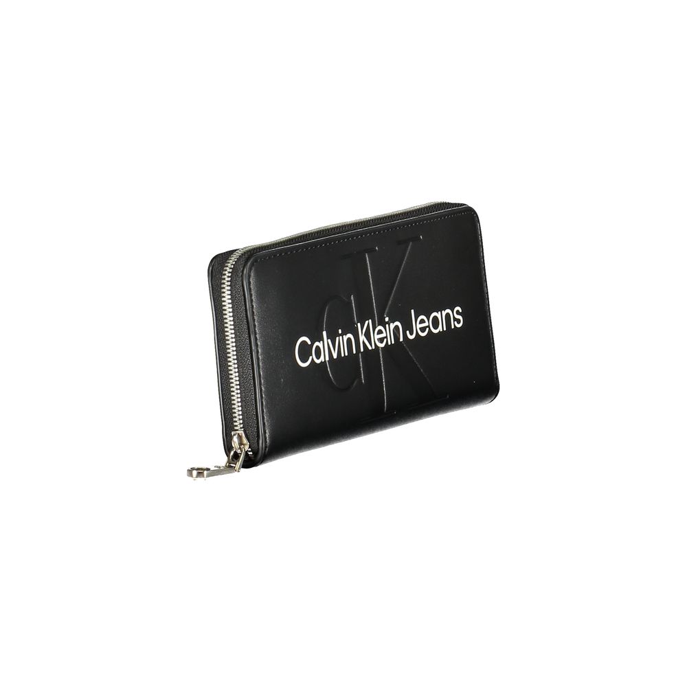 Calvin Klein Schwarzes Portemonnaie aus Polyethylen
