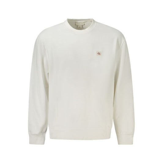 Calvin Klein Weißer Baumwollpullover