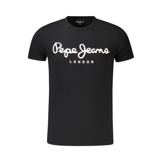 Pepe Jeans Schwarzes T-Shirt aus Baumwolle