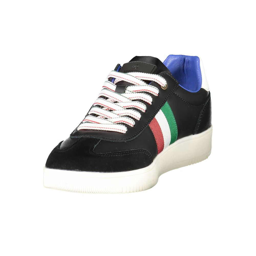 Esercito 1659 Schwarzes Leder Herren Sneaker