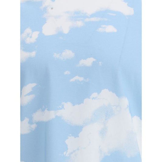 Moschino T-Shirt mit Wolkenaufdruck